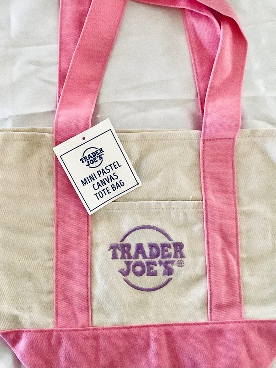 Trader Joe's Handbags - Pastel Trader Joe’s mini tote bags Pink NWT